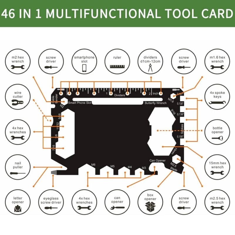 Multi Tool 46 in 1 Credit Card - Multitool Credit Card review and price