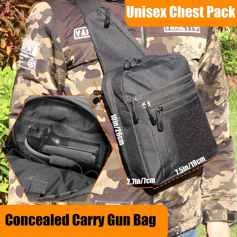New Tactical Chest Bag Pistol  - Edc Concealed Carry Backpack review and price