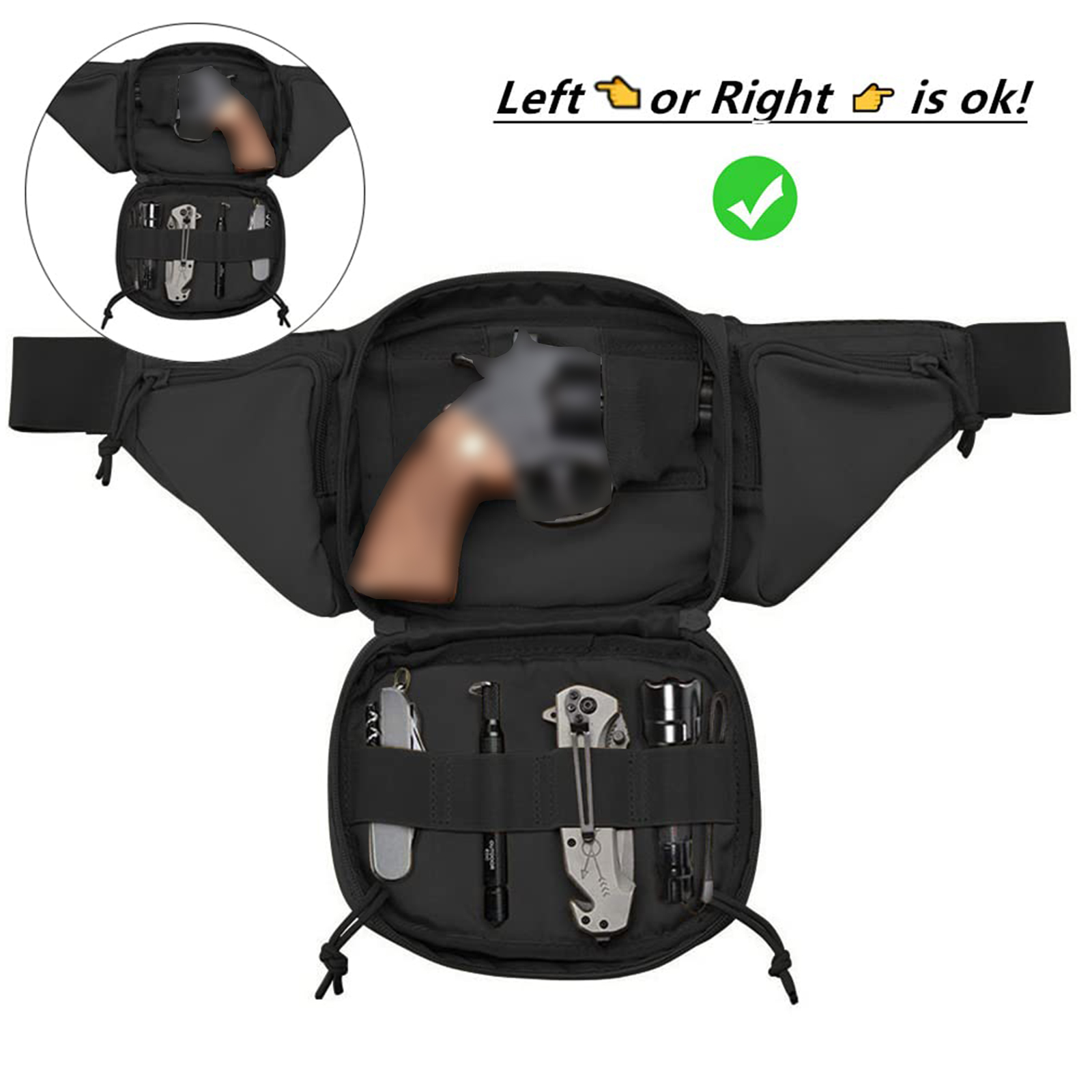 Tactical Fanny Pack Gun Holste - Edc Carry Bag For Men review and price